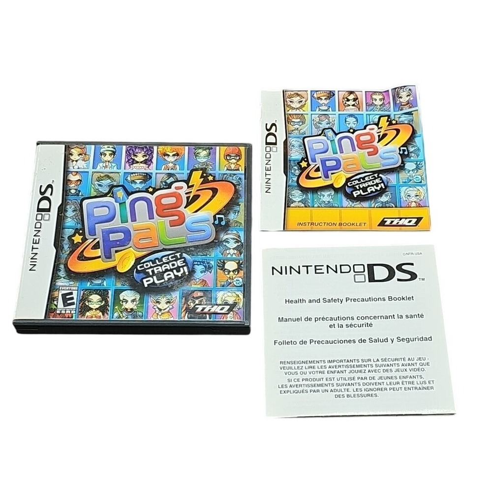 Ping Pals Nintendo DS Original Case & Manual‎ Replacement Authentic No Cartridge